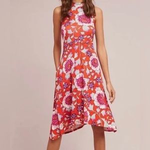 Maeve by Anthropologie Cleary high-neck sleeveless floral dress